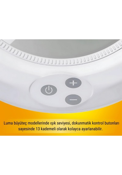 Geniş Mercekli Luma Masaya Bağlanabilir Büyüteç Ayarlanabilir Led Işığı