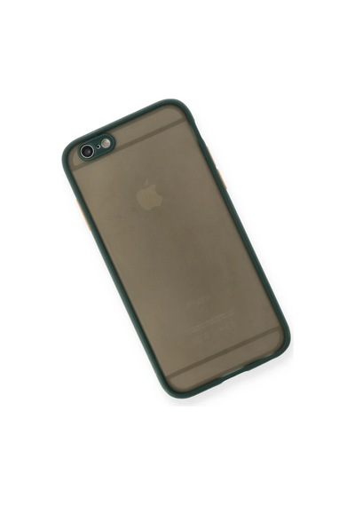 Apple Apple Uyumlu iPhone 6 Kılıf Montreal Silikon Kapak - Yeşil 0.2M-Çok Renkli