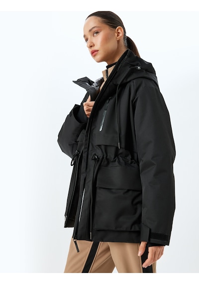 Koton Anorak Mont Kapüşonlu Fermuarlı Cep Detaylı Beli Bağcıklı Su Geçirmez Siyah 5wal00037ıw Siyah Koton Anorak Mont Kapüşonlu Fermuarlı Cep Detaylı Beli Bağcıklı Su Geçirmez Siyah 5wal00037ıw Siyah
