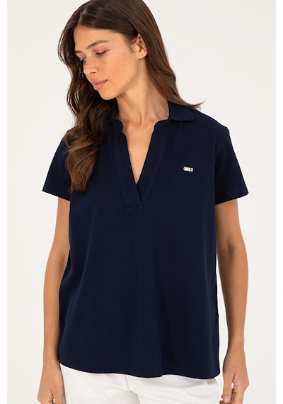 U.S. Polo Assn. Kadın Basic Tişört 50285853-vr033 Lacivert