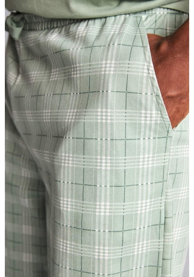 Defacto %100 Pamuk New Regular Fıt Kısa Kollu 2li Açık Yeşil Şortlu Pijama Takımı I0877ax26hsgn1107 Yeşil-gn1107