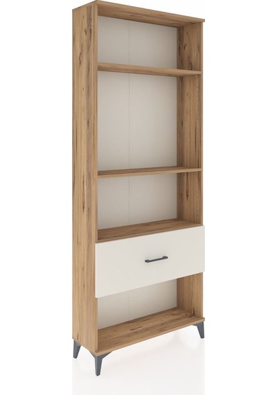 Arges Dolap 3 Raflı Tek Çekmeceli 88x30x221 Çam-aytaşı Atlas Çam