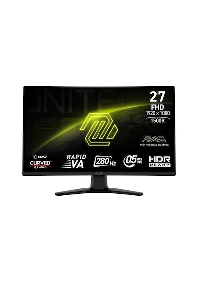Msı Mag 274cxf 27 İnc 280hz 0.5ms Hdmı Dp Adaptive-sync Fhd Rapid Va Gaming Monitör