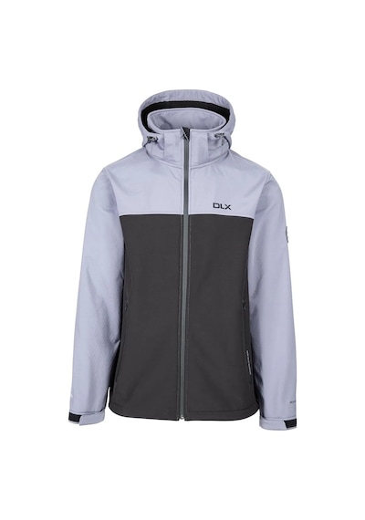 Trespass Mens Moyler Dlx Soft Shell Jacket Storm Grey Siyah