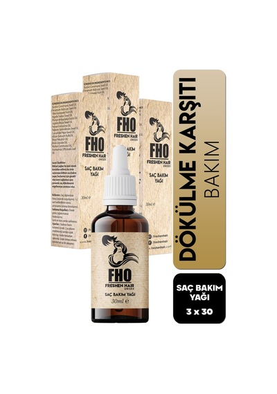 Freshen Hair Dökülme Karşıtı Bitkisel Saç Bakım Serumu 3 x 30 ML