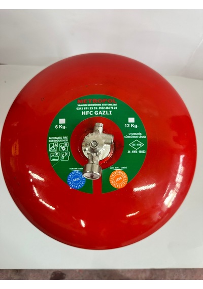 Yangın Tekne Sertifikalı 12kg Hfc Gazlı Tayfun Yangın Söndürme Tüpü 4yıl Garantili