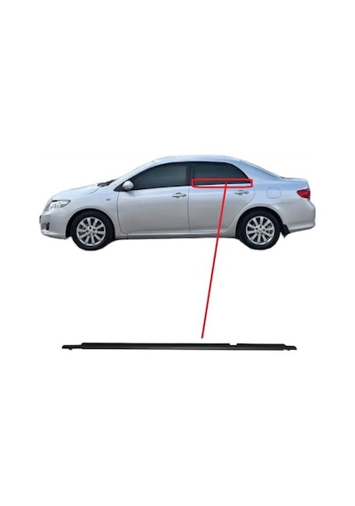 Toyota Corolla Çıta Cam Sıyırıcı Fitil Arka Dış Sol 2007-2012