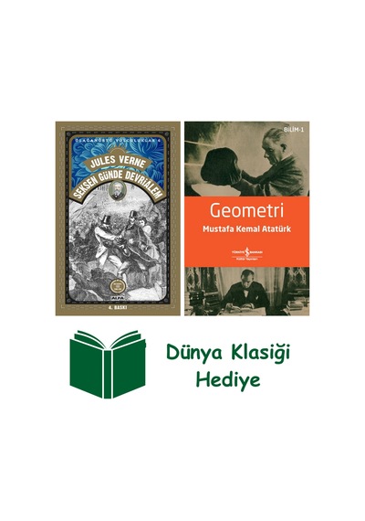 80 Günde Devriâlem + Geometri + Dünya Klasiği Hediye