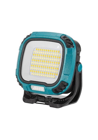 İdragon W892-1 Şarjlı Portatif Led Çalışma Ve Kamp Projektörü- 4 Kademeli Işık, Kırmızı Acil Flaşör, Alt Spot Led, Mıknatıslı & Powerbankli Işıldak 2x 18650 3000mah Pil Dahil Beyaz