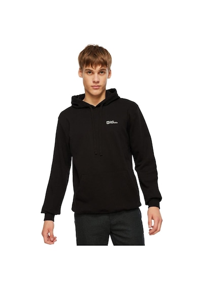 Jack Wolfskin Tommy Hoody Erkek Kapüşonlu Sweatshirt-9086 Siyah