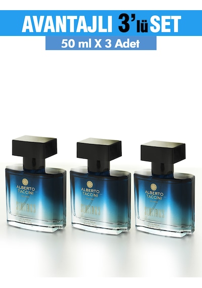 Alberto Taccini Sentinus Erkek Parfüm EDP 3 x 50 ML