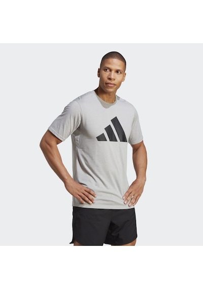 Adidas Tr-Es Fr Logo Tee Erkek Spor Tişört - Ib8276 Gri