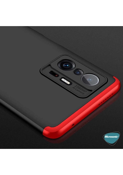 Microsonic Xiaomi Mi 11T Pro Kılıf Double Dip 360 Protective