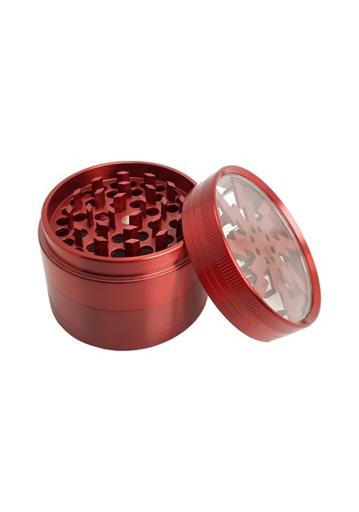 Lexroo Kırmızı 63 Mm. Baharat Herbal Öğütücüsü Parçalayıcı Pt55krx