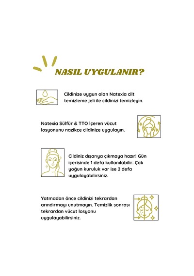 Natexia Yetişkinler İçin Scaderm Sülfür&tto Vücut Losyonu %12,5 250 Ml