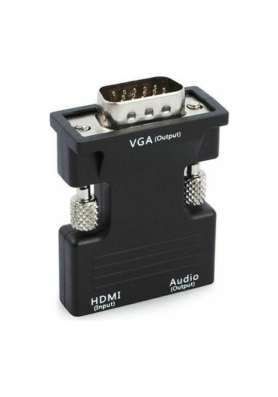 Çevirici Hdmi To Vga Monitör Çevirici Dönüştürücü Sesli