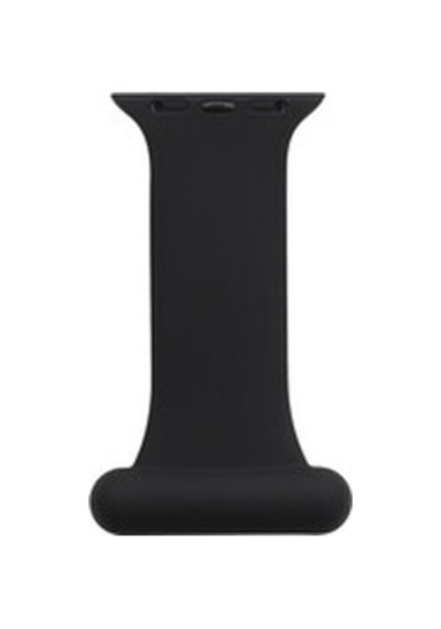 Apple Watch Uyumlu Ultra 49mm Kordon Krd-44 Silikon Strap Kayış - Siyah