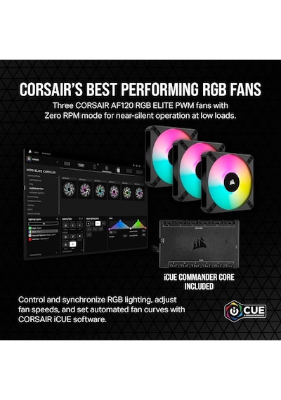 Corsair İcue H100i Elite Capellix Xt Cw-9060072-ww 240 Mm İşlemci Sıvı Soğutucu - Teşhir