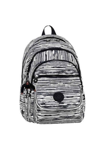 Çantaland Lüx Desenli Orta Boy Sırt Çantası, Maymun Anahtarlık Hediyeli Zebra Desen