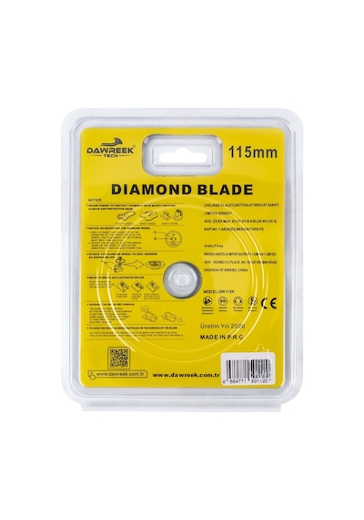 Dawreek Dt001cd 115mm Premium İnce Turbo Elmas Testere Porselen-seramik