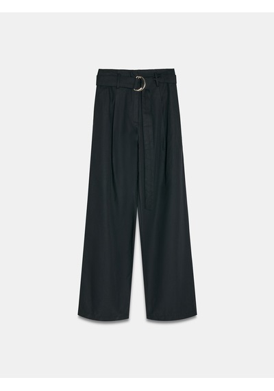 Dilvin 72673 Kemerli Pantolon-siyah