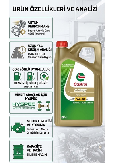 Edge 5w-30 Ll 5 Litre