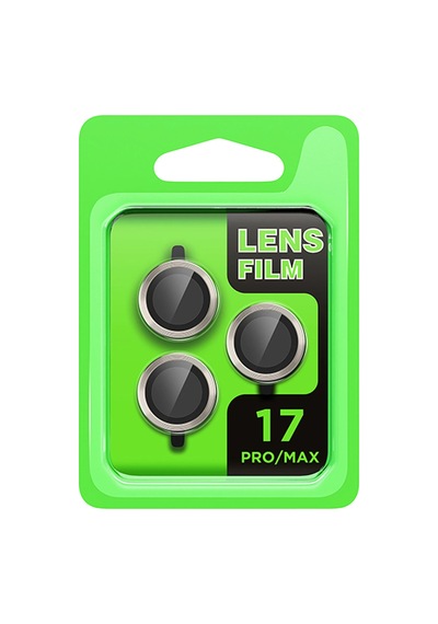 Newface - 387 - Apple İphone 17 Pro Raze Metal Kamera Lens - Csmo-tex - - Gri