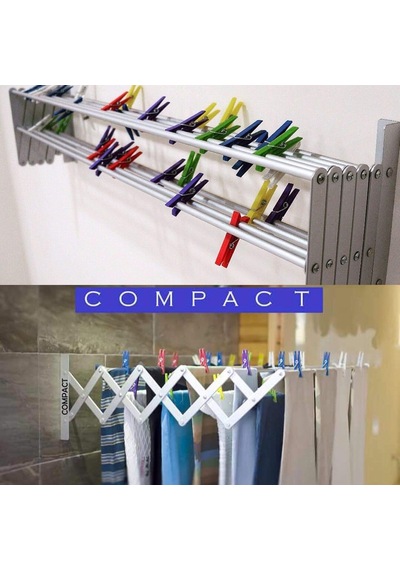 Compact Çamaşır Kurutma Askısı 100 Cm 9 Askılı Diğer