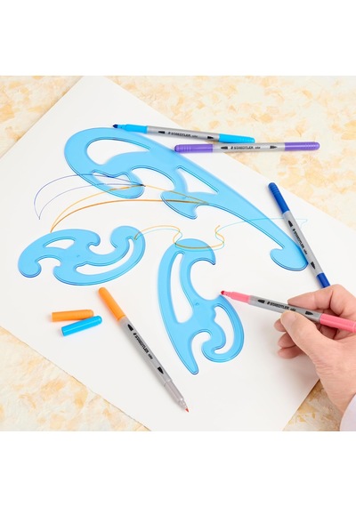 Staedtler 571 40 Wp Mars Burmester Eğri Cetveller Kutuda 3 Parça, Diğer