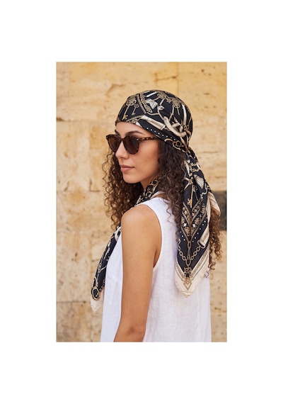 Sisley Flora Bandana/fular -2015-47 47 Siyah