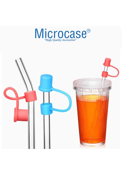 Microcase Yeti Ve Stanley Termoslar İçin Esnek Silikon Pipet Ucu Koruma Kılıfı 8mm-al4950 Şeffaf