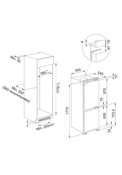 Franke FCB 320 S NE E 458 L Buzdolabı