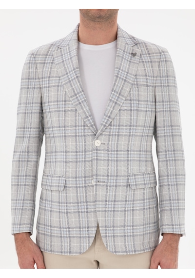 Cacharel Beyaz Slim Fit Ceket