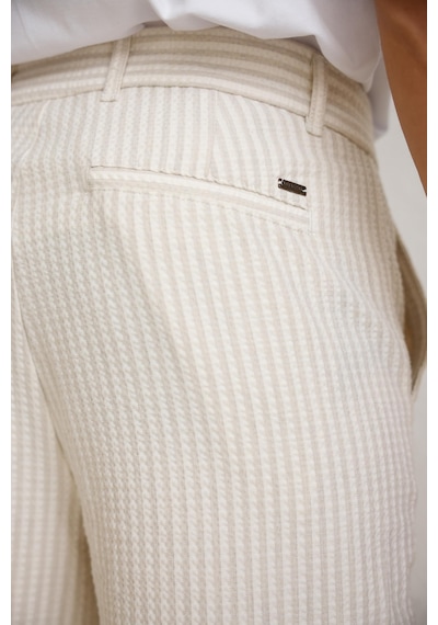 Braccas Erkek Esnek Dokulu Slim Fit Bej Pantolon Bej