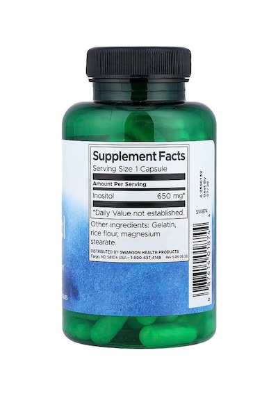 Swanson Vitamins, Inositol Cognitive Focus Liver Health 650 Mg 100 Caps