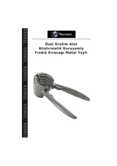 Özel Üretim Alet Atıştırmalık Kuruyemiş Fındık Kıracağı Metal Yaylı