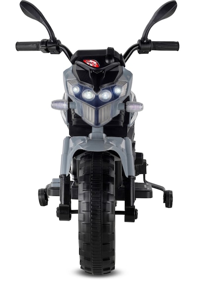 447 Motocross Akülü Motor Çocuk Motoru 12v Gri Gri