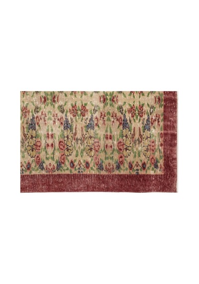 El Dokuması Vintage Yün-pamuk Retro Halı 12561 170 X 277 Cm Çok Renkli