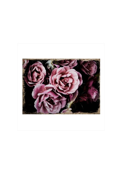 Bedeko Pembe Güller Art Mdf Tablo 35 Cm X 50 Cm