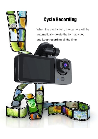 3 Kameralı /1080p Ultra Kaliteli/ Wifi Özellikli/g-sensör/gece Gö