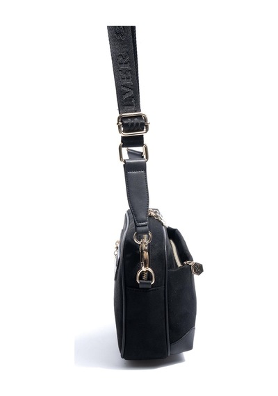 Silver Polo Sp1094 Kadın Çapraz Çanta Süet Siyah-siyah