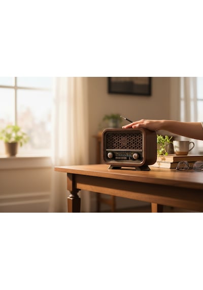 Rt-736a Nostaljik Ahşap Görünüm Radyo,eskitme Trend Nostalji Radyo