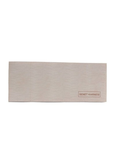 Dilman Senet Karnesi 50 Yaprak Defter Bej Renk 21x10 Cm Ölçülerle Kullanıma Uygun