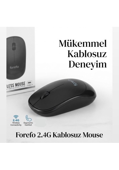 Slim Usb 2.4ghz Kablosuz Mouse Wireless Mouse Siyah Renk 2.4g