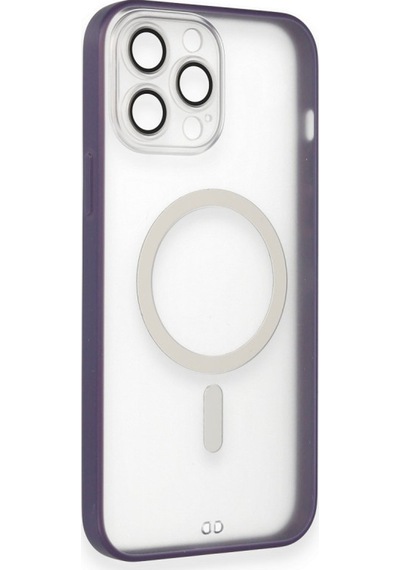 Newface Apple Uyumlu iPhone 14 Pro Max Kılıf Grand Magneticsafe Kapak - Mor mor