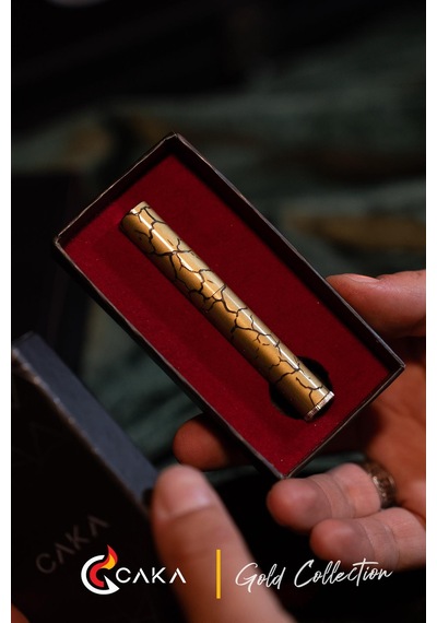 Caka Lighter Slim Collection Gold Benzinli Çakmak - Ckl-032