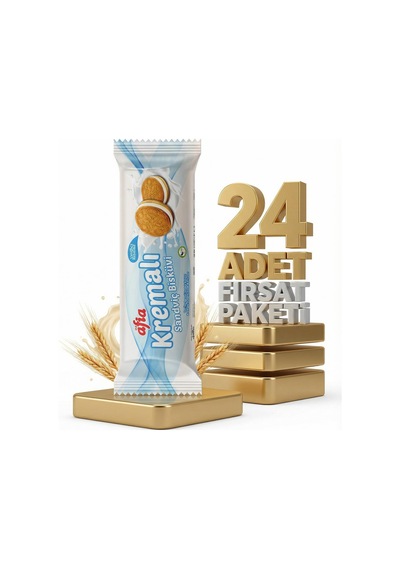 Afia Vanilya Kremalı Sandviç Bisküvi 24x60 Gr