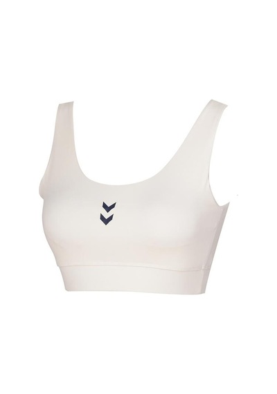 Hummel Bra Sajar Kadın Ekru Yuvarlak Yaka Atlet Ekru