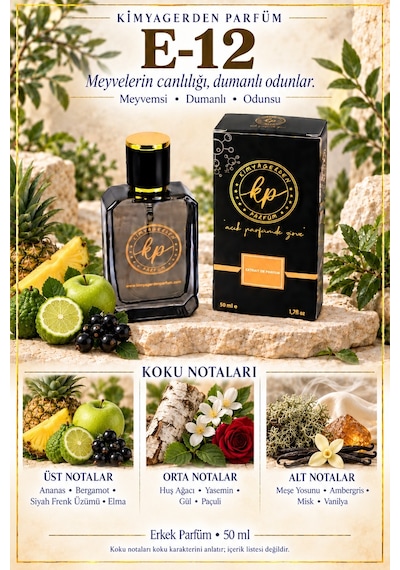 KP E-12 Erkek Parfüm EDP 50 ML