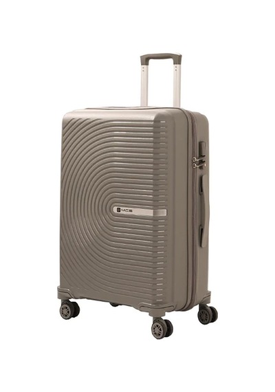 Mçs 3lü Set Kırılmaz Silikon Seyahat Valizi Bavulu V374 Gri Gri